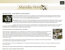 Tablet Screenshot of manuka-honig.org